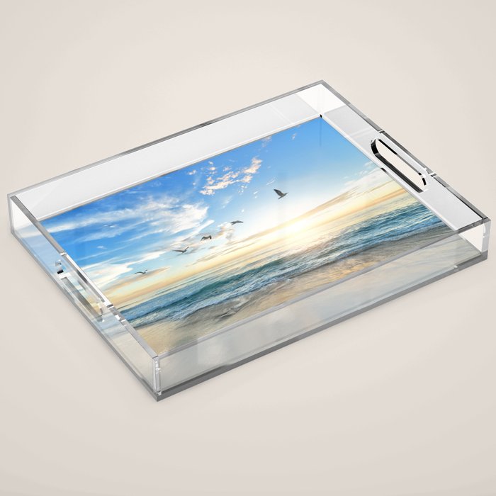 Beach Scene 34 Acrylic Tray Gallery Image 1