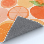 Sunny Oranges Tropical Fruit Illustration Rug Gallery Image 4