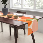 Sunny Oranges Tropical Fruit Illustration Table Runner Gallery Image 2