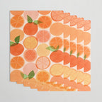 Sunny Oranges Tropical Fruit Illustration Wrapping Paper Gallery Image 3