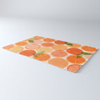 Sunny Oranges Tropical Fruit Illustration Rug Gallery Image 3
