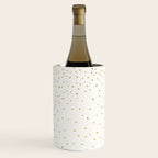 Falling Stars Metallic Gold Dot Pattern Wine Chiller Gallery Image 3