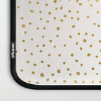Falling Stars Metallic Gold Dot Pattern Laptop Sleeve Gallery Image 3