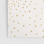 Falling Stars Metallic Gold Dot Pattern Poster Gallery Image 3
