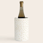 Falling Stars Metallic Gold Dot Pattern Wine Chiller Gallery Image 1