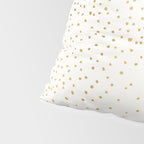 Falling Stars Metallic Gold Dot Pattern Pillow Sham Gallery Image 4