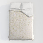 Falling Stars Metallic Gold Dot Pattern Comforter Gallery Image 6