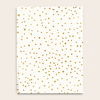 Falling Stars Metallic Gold Dot Pattern Notebook Gallery Image 4