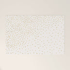 Falling Stars Metallic Gold Dot Pattern Welcome Mat Gallery Image 1
