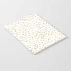Falling Stars Metallic Gold Dot Pattern Notebook Gallery Image 2