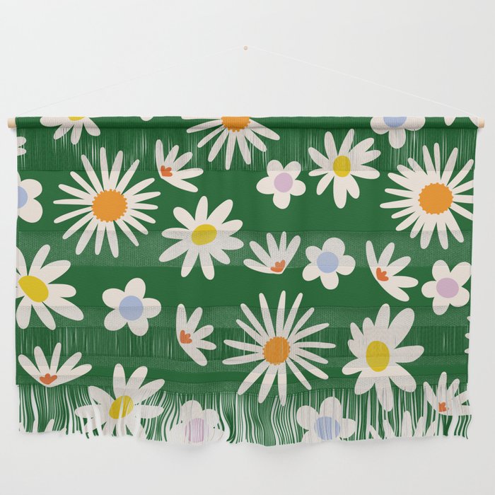 Rainbow Vintage Daisies Wall Hanging Gallery Image 1