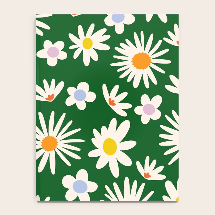 Rainbow Vintage Daisies Notebook Gallery Image 4