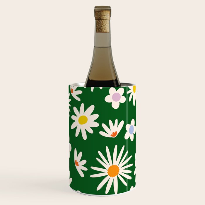 Rainbow Vintage Daisies Wine Chiller Gallery Image 1