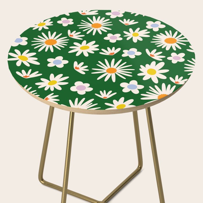 Rainbow Vintage Daisies Side Table Gallery Image 2