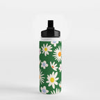 Rainbow Vintage Daisies Water Bottle Gallery Image 2