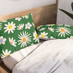 Rainbow Vintage Daisies Pillow Sham Gallery Image 2