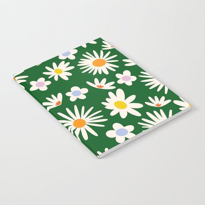 Rainbow Vintage Daisies Notebook Gallery Image 2