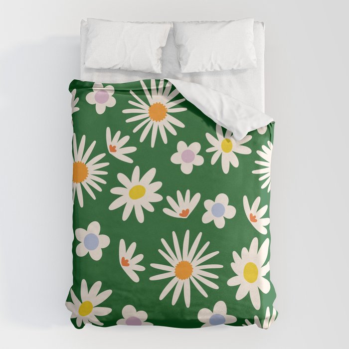 Rainbow Vintage Daisies Duvet Cover Gallery Image 6