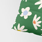 Rainbow Vintage Daisies Pillow Sham Gallery Image 4
