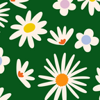 Rainbow Vintage Daisies Coffee Mug Gallery Image 2