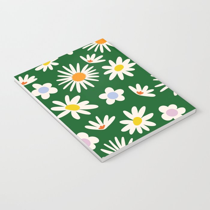 Rainbow Vintage Daisies Notebook Gallery Image 3