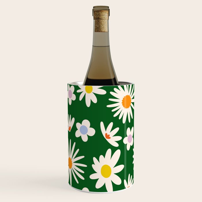 Rainbow Vintage Daisies Wine Chiller Gallery Image 3