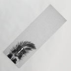 Skunk - Black & White Yoga Mat Gallery Image 1