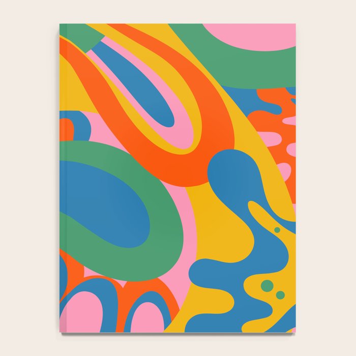 So Trippy Retro Psychedelic Abstract Pattern 2 in Rainbow Pop Colors Notebook Gallery Image 4