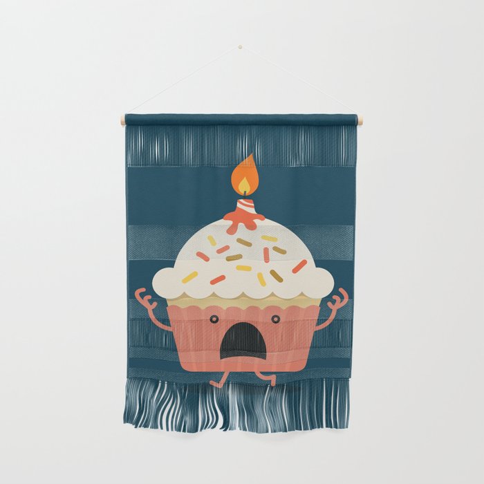 Cupcake on fire Wall Hanging Gallery Image 1
