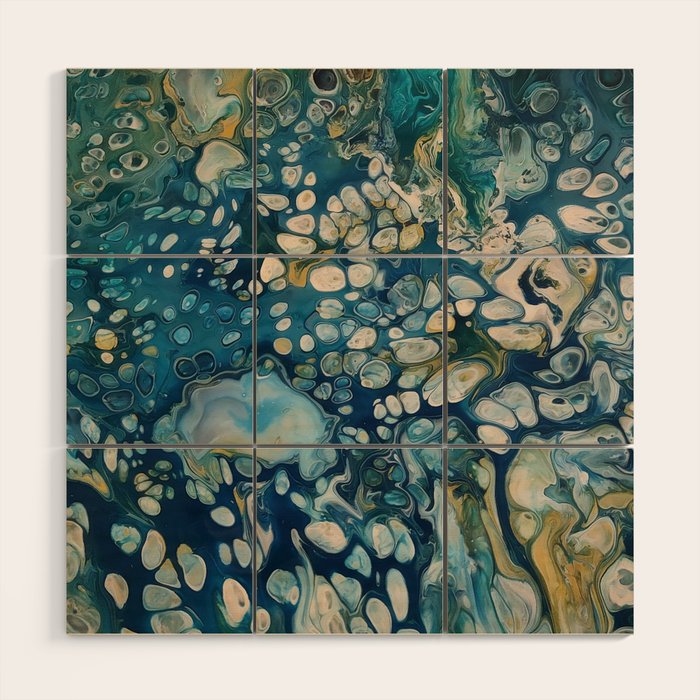 Underwater Abstract Fantasy Wood Wall Art Gallery Image 1