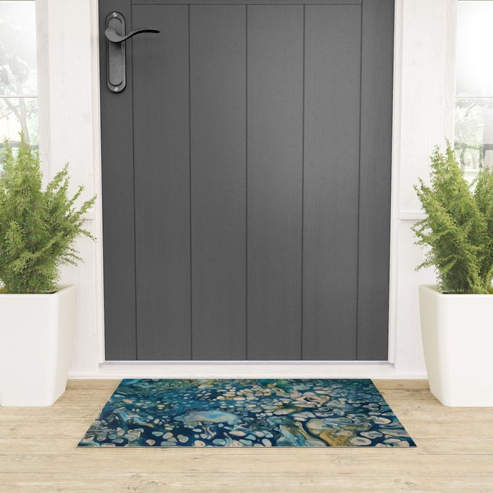 Underwater Abstract Fantasy Welcome Mat Gallery Image 3
