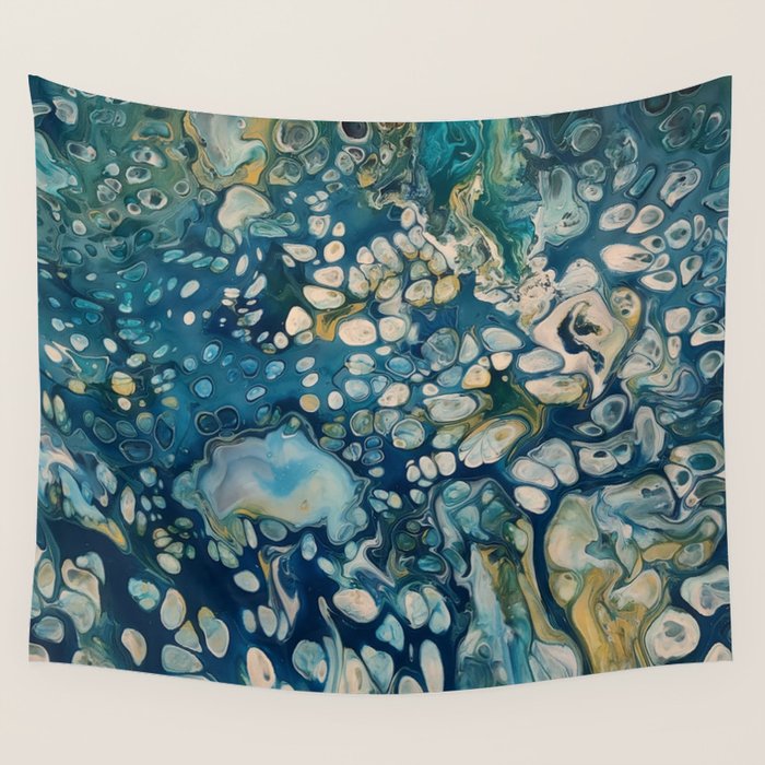 Underwater Abstract Fantasy Wall Tapestry Gallery Image 1