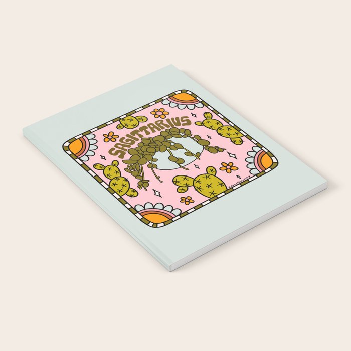 Sagittarius Cactus Notebook Gallery Image 1