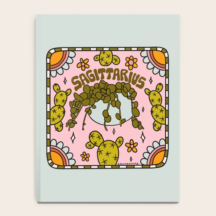 Sagittarius Cactus Notebook Gallery Image 4