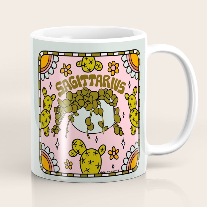 Sagittarius Cactus Coffee Mug Gallery Image 1