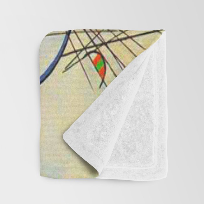 Wassily Kandinsky Transverse Line, colorful  Throw Blanket Gallery Image 3