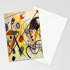 Wassily Kandinsky Transverse Line, colorful  Stationery Card Gallery Image 2