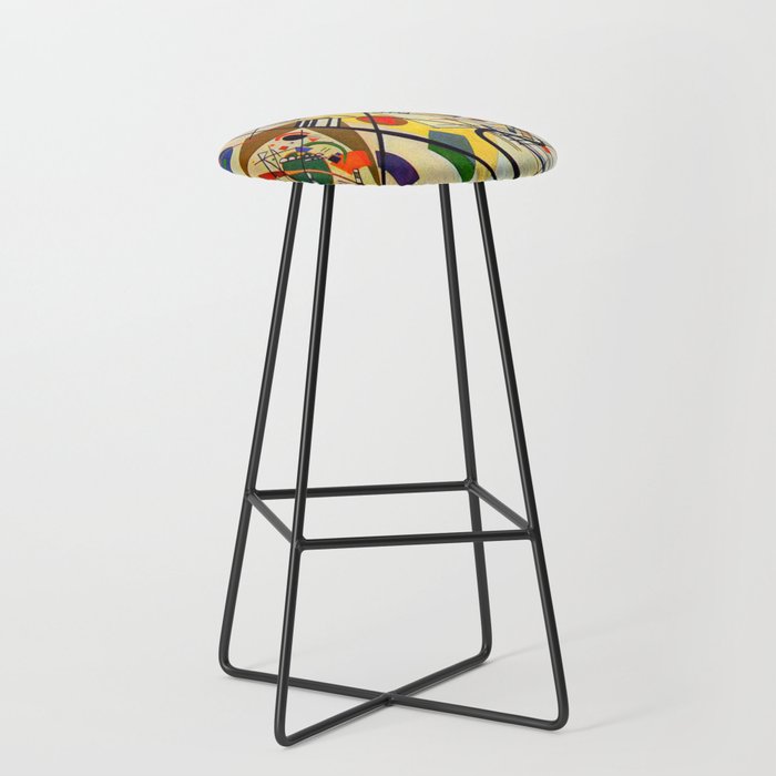 Wassily Kandinsky Transverse Line, colorful  Stool Gallery Image 1
