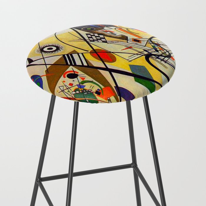 Wassily Kandinsky Transverse Line, colorful  Stool Gallery Image 2