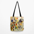 Wassily Kandinsky Transverse Line, colorful  Tote Bag Gallery Image 2