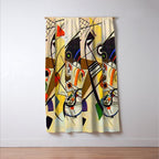 Wassily Kandinsky Transverse Line, colorful  Window Curtain Gallery Image 3