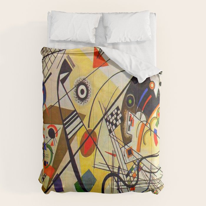 Wassily Kandinsky Transverse Line, colorful  Comforter Gallery Image 6