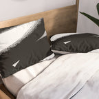 Brush Stroke â Black Abstract Pillow Sham Gallery Image 2