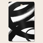 Brush Stroke â Black Abstract Cutting Board Gallery Image 1