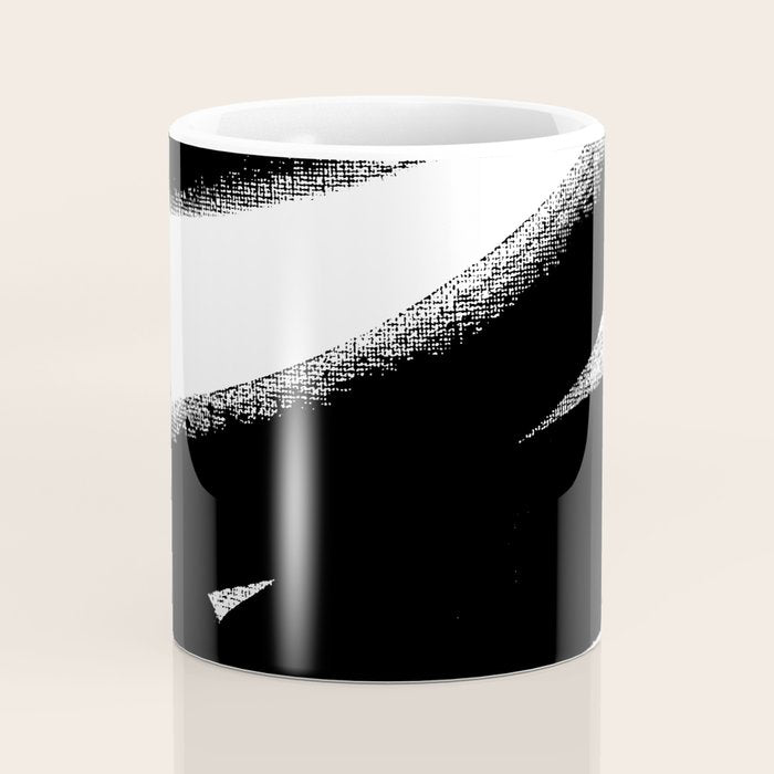 Brush Stroke â Black Abstract Coffee Mug Gallery Image 4