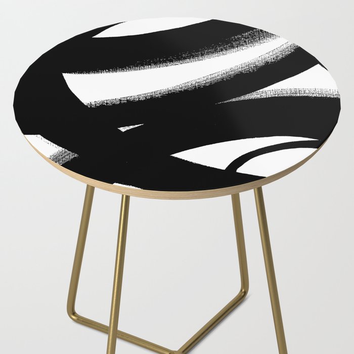 Brush Stroke â Black Abstract Side Table Gallery Image 2