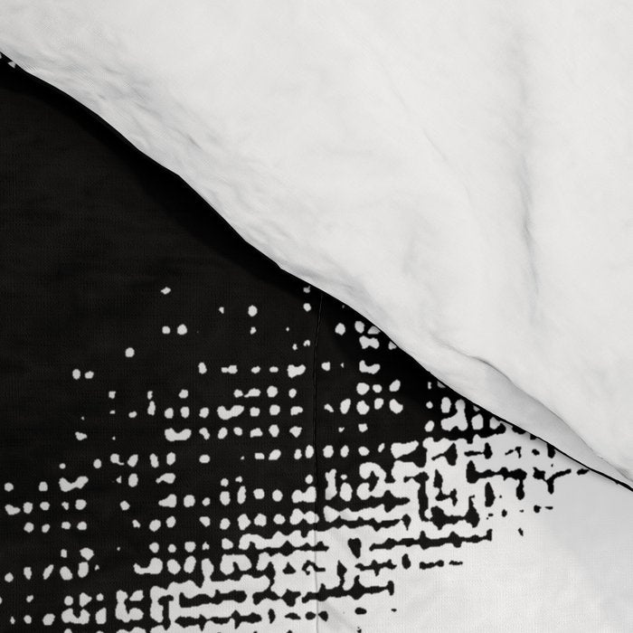 Brush Stroke â Black Abstract Comforter Gallery Image 4