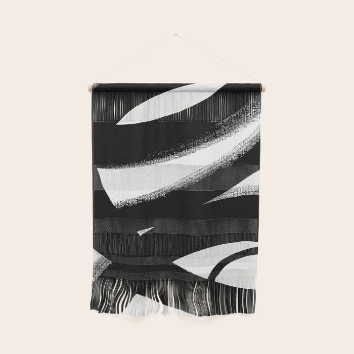 Brush Stroke â Black Abstract Wall Hanging Gallery Image 1