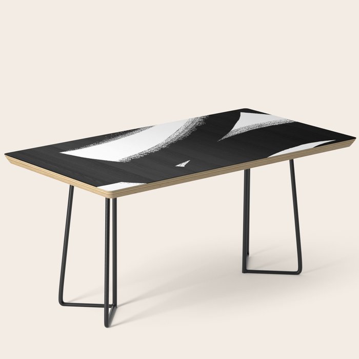 Brush Stroke â Black Abstract Coffee Table Gallery Image 1