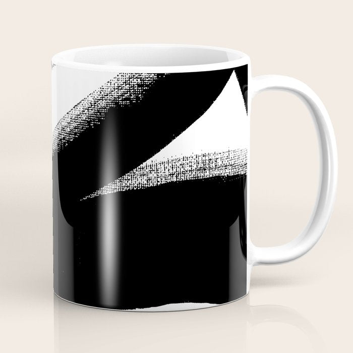 Brush Stroke â Black Abstract Coffee Mug Gallery Image 1